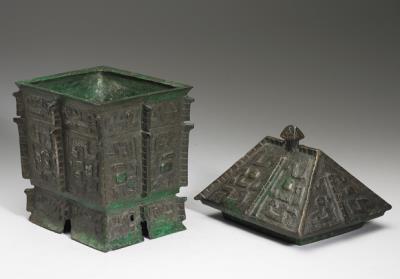 图片[3]-Square yi wine vessel with Ya Chou emblem, late Shang period, c. 12th-11th century BCE-China Archive